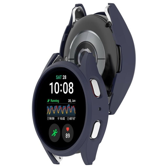 For Sansung Galaxy Watch 7 40mm Half Pack Hollow PC Watch Protective Case(Midnight Blue)
