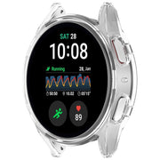 For Sansung Galaxy Watch 7 44mm Half Pack Hollow PC Watch Protective Case(Transparent White)
