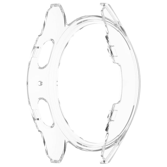 For Sansung Galaxy Watch 7 44mm Half Pack Hollow PC Watch Protective Case(Transparent White)