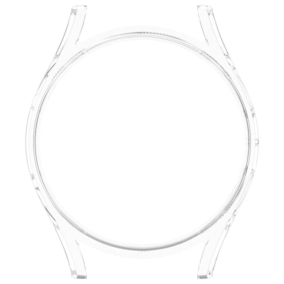 For Sansung Galaxy Watch 7 44mm Half Pack Hollow PC Watch Protective Case(Transparent White)