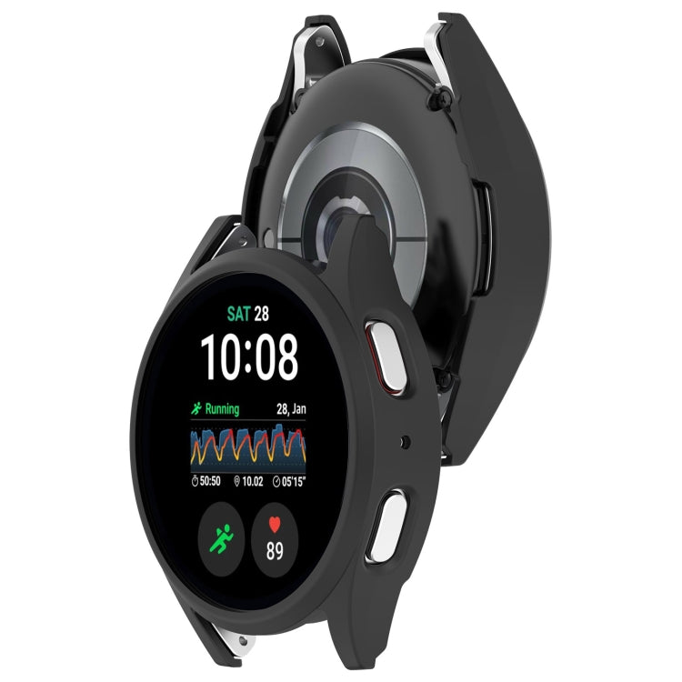 For Sansung Galaxy Watch 7 44mm Half Pack Hollow PC Watch Protective Case(Black)
