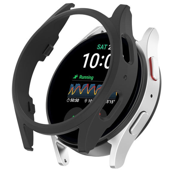 For Sansung Galaxy Watch 7 44mm Half Pack Hollow PC Watch Protective Case(Black)