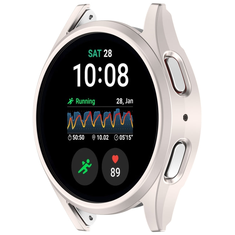 For Sansung Galaxy Watch 7 44mm Half Pack Hollow PC Watch Protective Case(Starlight)
