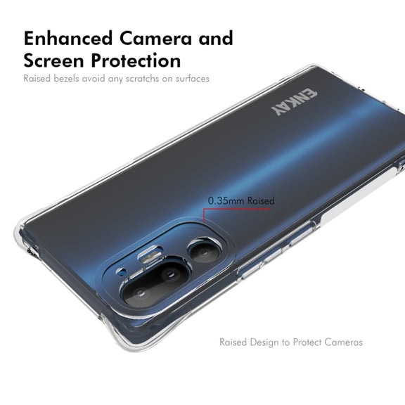 For HTC U24 Pro ENKAY Hat-Prince Transparent TPU Shockproof Phone Case