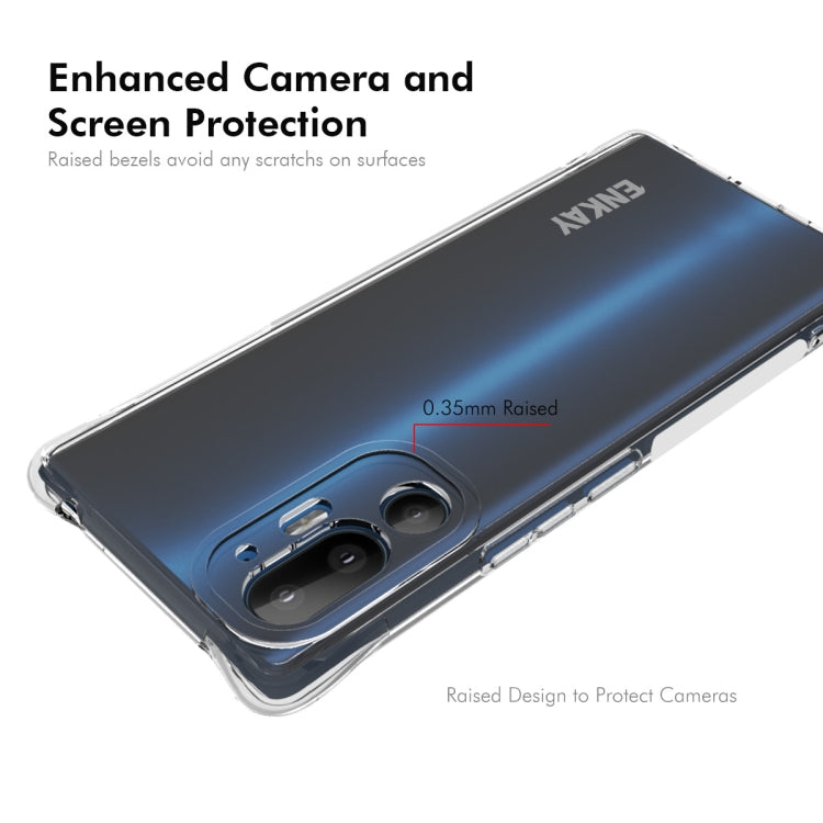 For HTC U24 Pro ENKAY Hat-Prince Transparent TPU Shockproof Phone Case