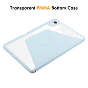 For iPad Air 13 2024 ENKAY 360 Rotation PMMA Leather Smart Tablet Case with Pen Slot(Blue)
