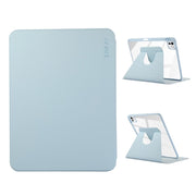 For iPad Pro 11 2024 ENKAY 360 Rotation PMMA Leather Smart Tablet Case with Pen Slot(Blue)