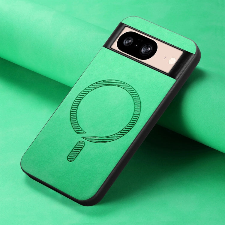 For Google Pixel 9 / 9 Pro Retro Magsafe Magnetic PU Back Cover Phone Case(Green)
