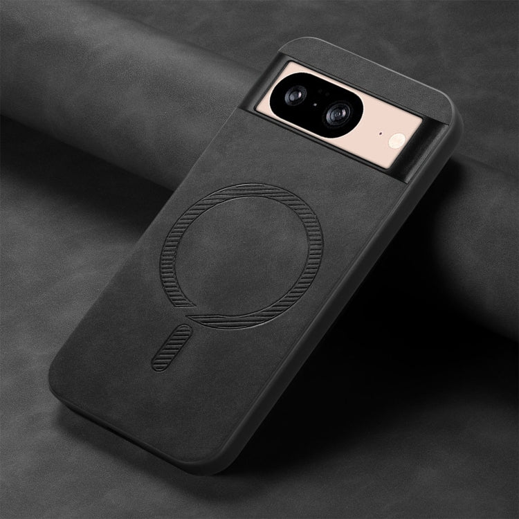 For Google Pixel 9 / 9 Pro Retro Magsafe Magnetic PU Back Cover Phone Case(Black)