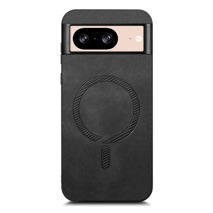 For Google Pixel 9 / 9 Pro Retro Magsafe Magnetic PU Back Cover Phone Case(Black)