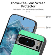 For Google Pixel 9 Pro XL Retro Magsafe Magnetic PU Back Cover Phone Case(Yellow)