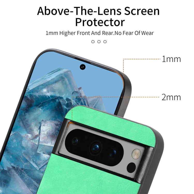 For Google Pixel 9 / 9 Pro Retro Magsafe Magnetic PU Back Cover Phone Case(Yellow)