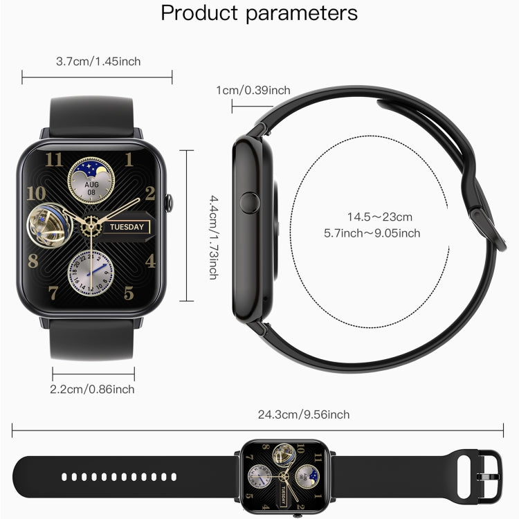 Q19 Max 2.1 inch HD Screen Water-resistant Sports Business Smart Watch(White)
