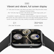 Q19 Max 2.1 inch HD Screen Water-resistant Sports Business Smart Watch(White)
