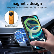 For Xiaomi Redmi K70 / K70 Pro 5G Solid Color Retro Magsafe PU Back Cover Phone Case(Yellow)