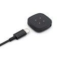 For Fitbit Versa 3 Portable Detachable USB-C / Type-C Interface Smart Watch Magnetic Charger(Black) - Charger by PMC TechLife | Online Shopping South Africa | PMC TechLife | Buy Now Pay Later Mobicred