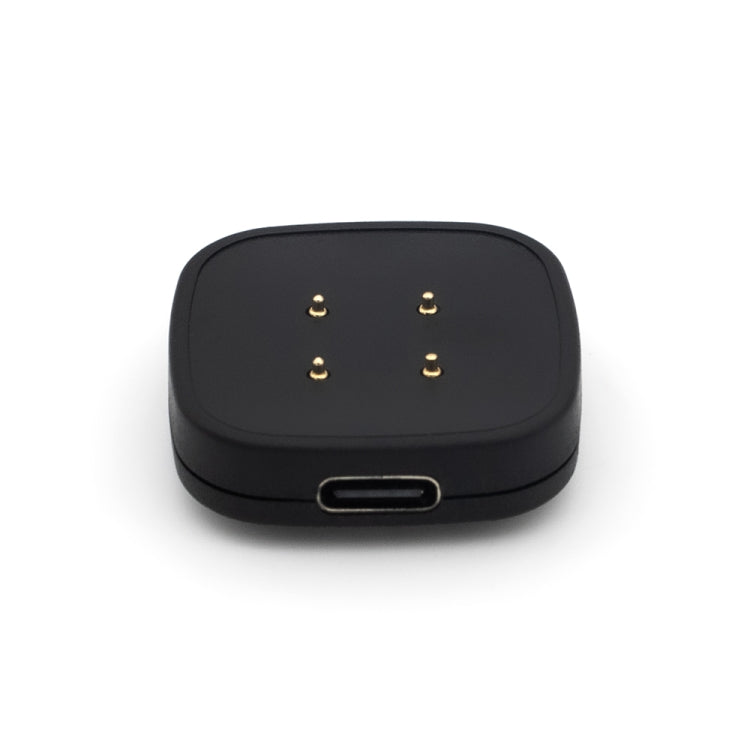 For Fitbit Sense 2 Portable Detachable USB-C / Type-C Interface Smart Watch Magnetic Charger(Black)