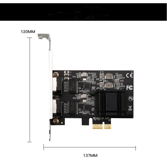 Dual-port 2.5G Gigabit Network Adapter Desktop 8125BG Chip Ethernet Server Network Adapter ESXi Diskless PXE
