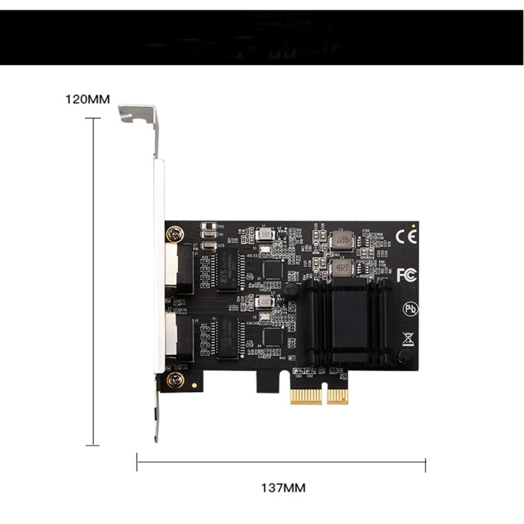 Dual-port 2.5G Gigabit Network Adapter Desktop 8125BG Chip Ethernet Server Network Adapter ESXi Diskless PXE