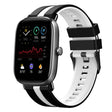 For Amazfit GTS 4 Mini 20mm Two-Color Sports Silicone Watch Band(Black+White) - free shipping - PMC TechLife - Order now!