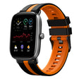For Amazfit GTS 4 Mini 20mm Two-Color Sports Silicone Watch Band(Black+Orange) - free shipping - PMC TechLife - Order now!