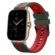 For Amazfit GTS 2 20mm Two-Color Sports Silicone Watch Band(Green+Red) - free shipping - PMC TechLife - Order now!