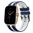 For Amazfit GTS 2 20mm Two-Color Sports Silicone Watch Band(Blue+White) - free shipping - PMC TechLife - Order now!