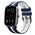 For Amazfit GTS 2 Mini 20mm Two-Color Sports Silicone Watch Band(Blue+White) - free shipping - PMC TechLife - Order now!