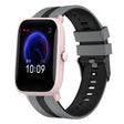 For Amazfit Pop Pro 20mm Two-Color Sports Silicone Watch Band(Grey+Black) - free shipping - PMC TechLife - Order now!