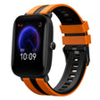 For Amazfit Pop 20mm Two-Color Sports Silicone Watch Band(Orange+Black) - free shipping - PMC TechLife - Order now!
