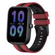 For Amazfit Bip3 20mm Two-Color Sports Silicone Watch Band(Red+Black) - free shipping - PMC TechLife - Order now!
