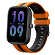 For Amazfit Bip3 20mm Two-Color Sports Silicone Watch Band(Orange+Black) - free shipping - PMC TechLife - Order now!