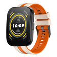 For Amazfit Bip 5 22mm Two-Color Sports Silicone Watch Band(Starlight+Orange) - free shipping - PMC TechLife - Order now!