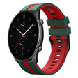 For Amazfit GTR 2e 22mm Two-Color Sports Silicone Watch Band(Green+Red) - free shipping - PMC TechLife - Order now!