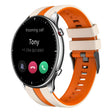 For Amazfit GTR 2 22mm Two-Color Sports Silicone Watch Band(Starlight+Orange) - free shipping - PMC TechLife - Order now!