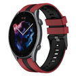For Amazfit 3 22mm Two-Color Sports Silicone Watch Band(Red+Black) - free shipping - PMC TechLife - Order now!