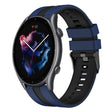For Amazfit 3 22mm Two-Color Sports Silicone Watch Band(Blue+Black) - free shipping - PMC TechLife - Order now!