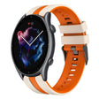 For Amazfit 3 22mm Two-Color Sports Silicone Watch Band(Starlight+Orange) - free shipping - PMC TechLife - Order now!
