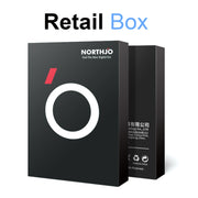For iPhone 16 / 16 Plus NORTHJO 2 Sets 4pcs Camera Lens Protector Cover Metal Ring Film(Black)