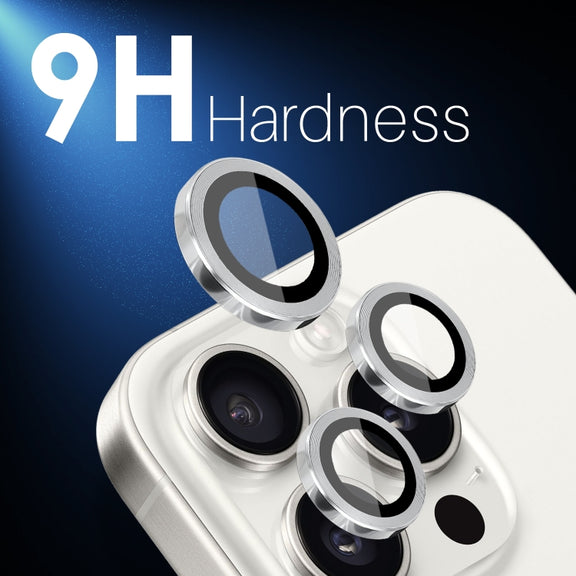 For iPhone 16 Pro / Pro Max NORTHJO 2 Sets 6pcs Camera Lens Protector Cover Metal Ring Film(Silver)