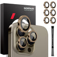 For iPhone 16 Pro / Pro Max NORTHJO 2 Sets 6pcs Camera Lens Protector Cover Metal Ring Film(Brown) - free shipping - PMC TechLife - Order now!