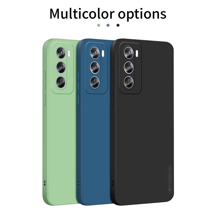 For OPPO Reno12 Pro Global PINWUYO Sense Series Liquid Silicone TPU Phone Case(Blue)