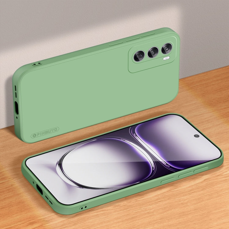 For OPPO Reno12 Pro Global PINWUYO Sense Series Liquid Silicone TPU Phone Case(Green)