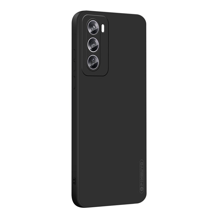 For OPPO Reno12 Global PINWUYO Sense Series Liquid Silicone TPU Phone Case(Black)