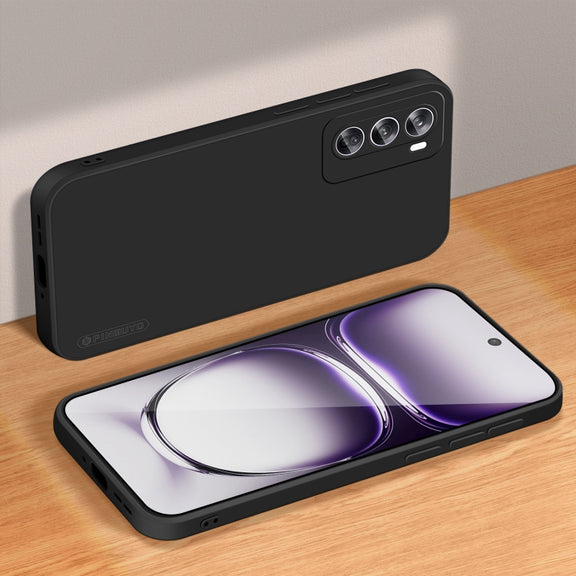 For OPPO Reno12 Global PINWUYO Sense Series Liquid Silicone TPU Phone Case(Black)