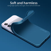 For OPPO Reno12 Global PINWUYO Sense Series Liquid Silicone TPU Phone Case(Blue)