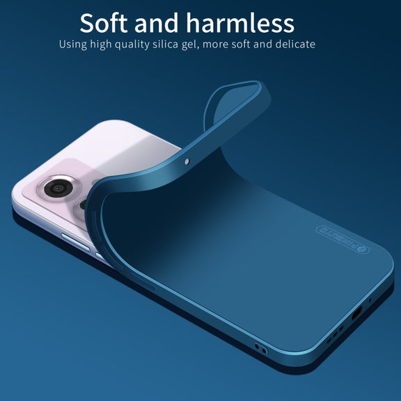 For OPPO Reno11 F PINWUYO Sense Series Liquid Silicone TPU Phone Case(Black)