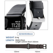 For Apple Watch SE 40mm Genuine Leather Hybrid Silicone Watch Band(Coffee Black Buckle)