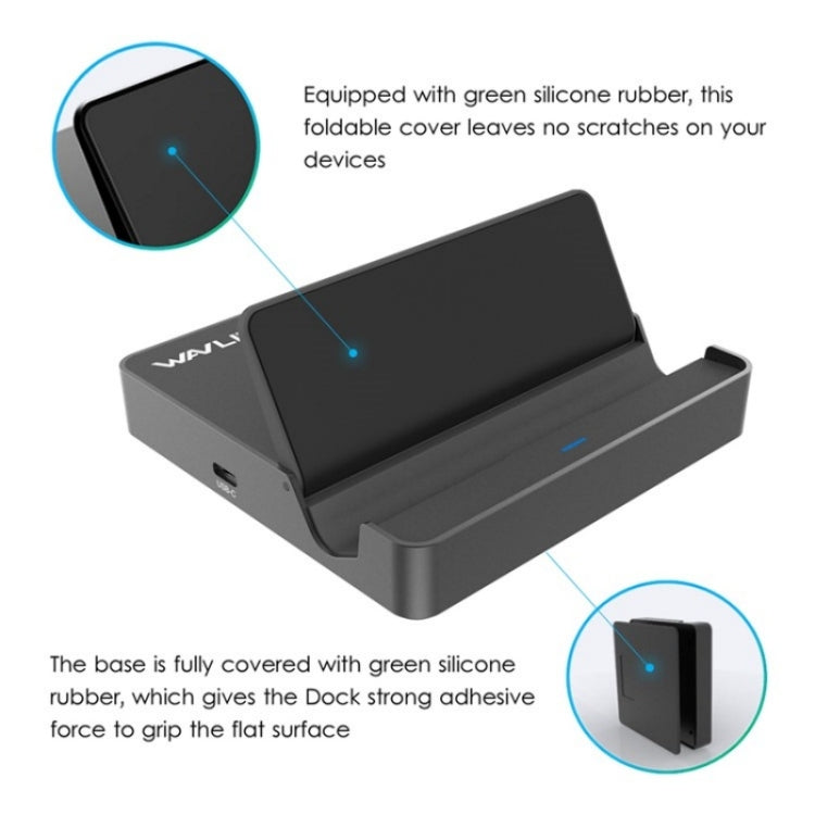 WAVLINK UHP3D01G Gigabit Ethernet USB 3.0 Multi-Function HUB 4K HD Docking Station(EU Plug)