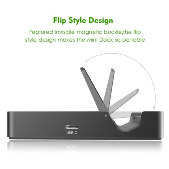 WAVLINK UHP3D01G Gigabit Ethernet USB 3.0 Multi-Function HUB 4K HD Docking Station(US Plug)